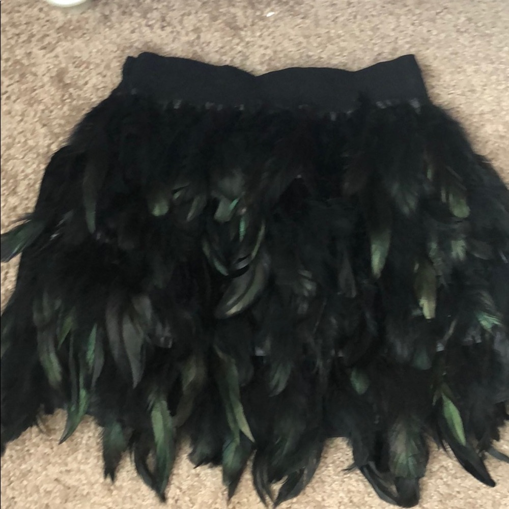 Peacock feather skirt